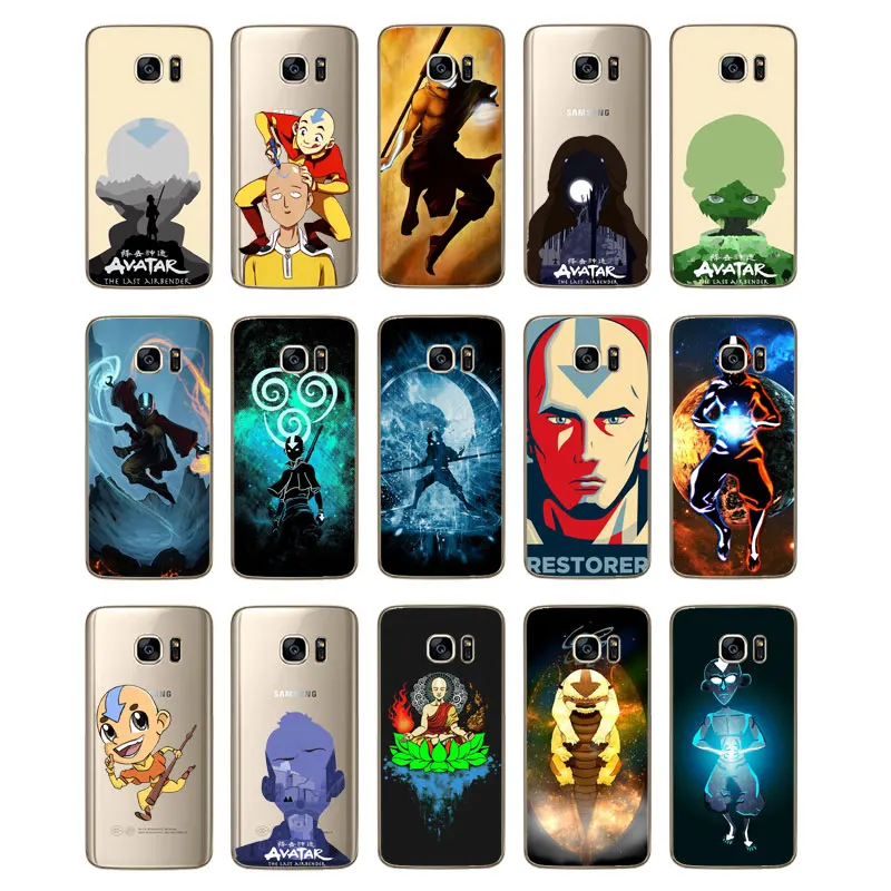N256 Avatar Aang Soft TPU Silicone Cover For Samsung Galaxy Note 3 4 5 8 9 10 M10 M20 M30 Grand Prime Case |