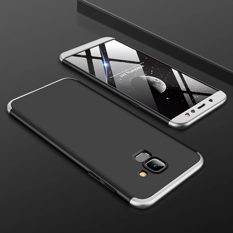 Для samsung Galaxy A6 Plus чехол 360 полная защита противоударный жесткий тонкий задний Чехол для samsung A6 чехол для телефона s Coque