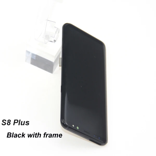 S8 Plus Black Frame ЖК-экран для Samsung Galaxy S8 G950 G950F S8 Plus G955 G955F сборка супер Amoled Замена с рамкой - Цвет: S8 Plus Black Frame