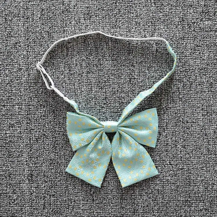 2 PCS / LOT Fantastic color lattice bow tie sailor uniforms Accessories multi-color neck tie cute soft color bowtie 8pcs lot cherry blossoms bow tie pure color sakula beautiful tie for japanese school uniform sailor dress bow tie
