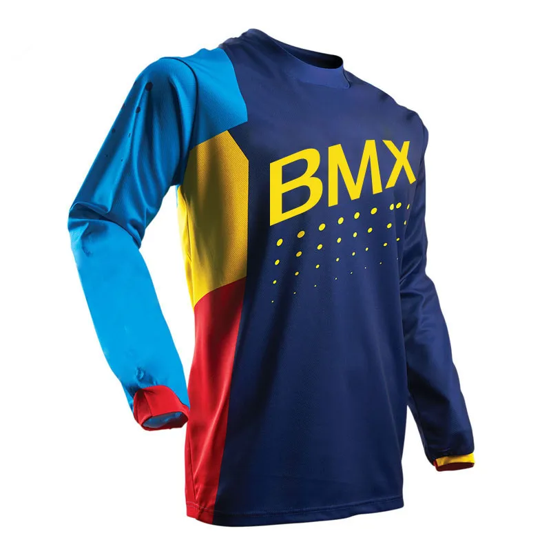 2018 ropa moto hombre Мужская футболка быстросохнущая MTB DH горный велосипед Джерси для