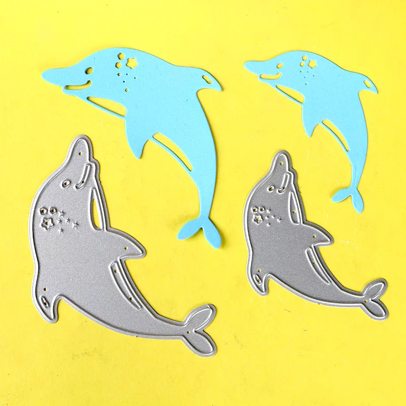 

DUOFEN METAL CUTTING DIES 050012 dolphin stencil for DIY papercraft projects Scrapbook Paper Album geeting cards