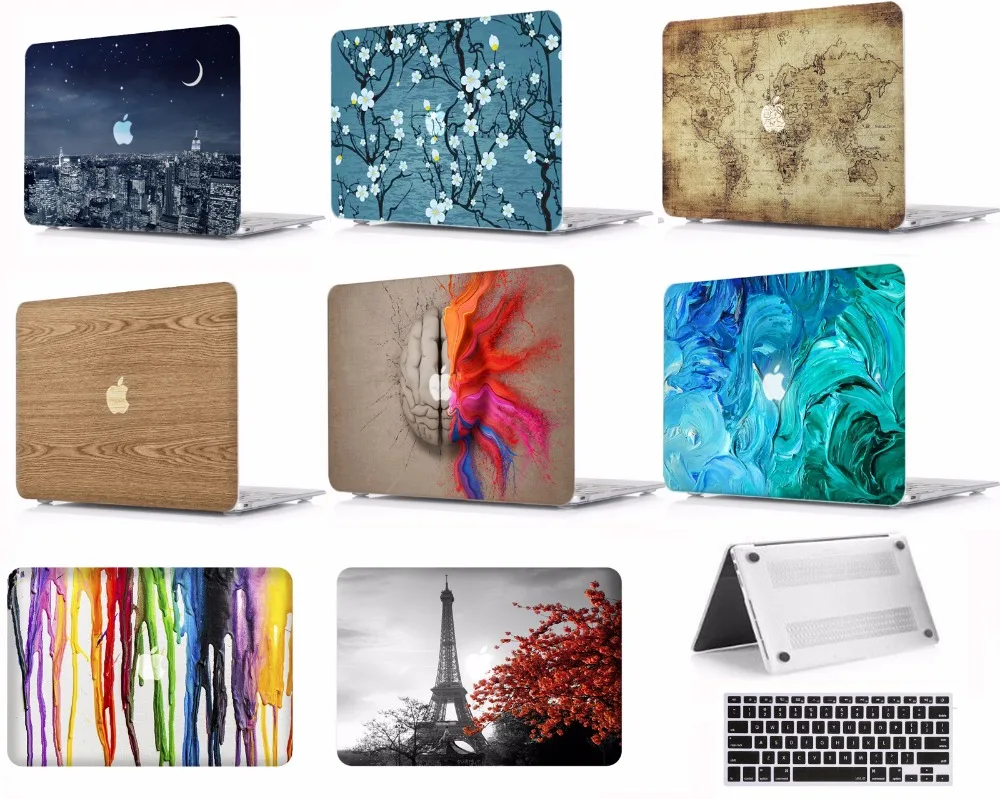 Защитный жесткий чехол для ноутбука клавиатуры умный Apple Macbook Air Pro Retina Touch Bar TT