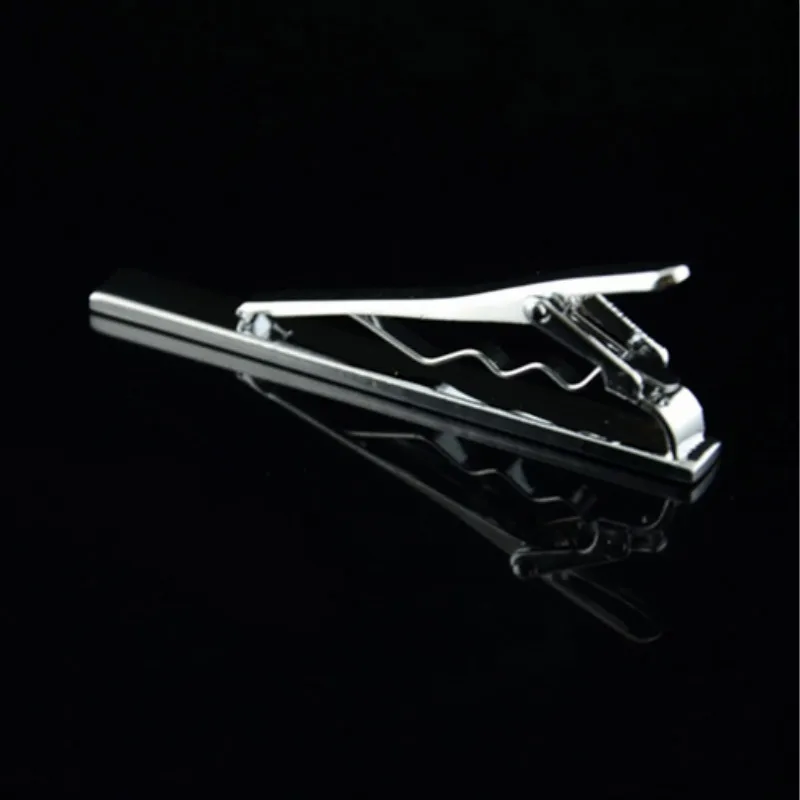 Бренд Mdiger простой стиль легкие Зажимы для галстука джентльмена серебристого