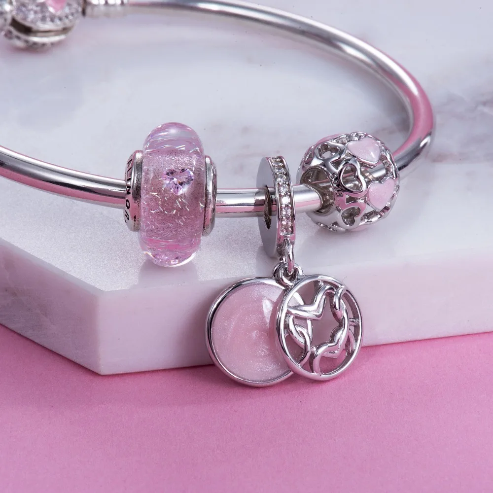 Волнистый узор подвеска в виде настроения подвески для браслетов никогда не