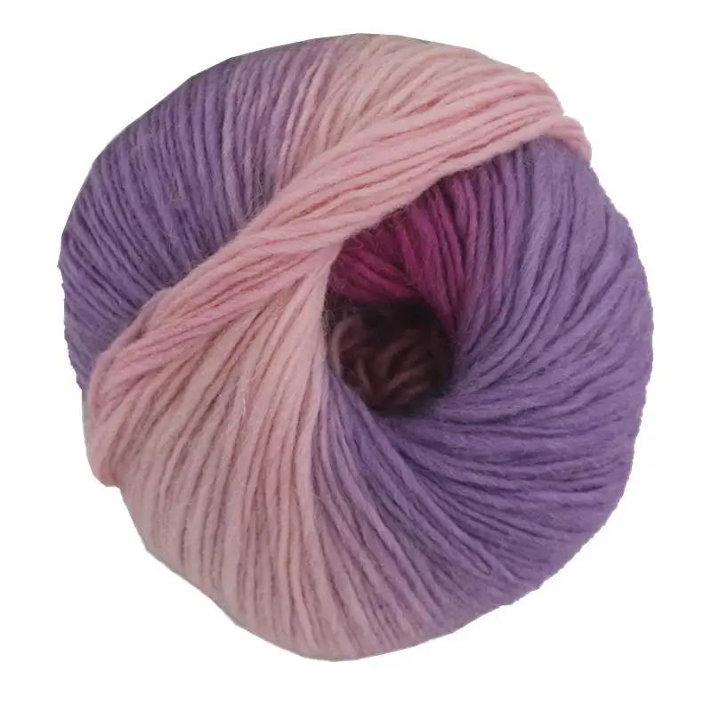 50 г/шт. Радужная шерсть хлопчатобумажная пряжа бамбуковая Белковая линия детская