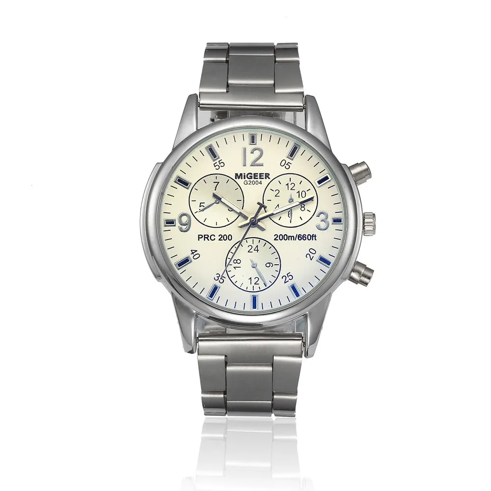 2018 новый бренд золотые мужские часы Топ Роскошные сплав наручные подарок