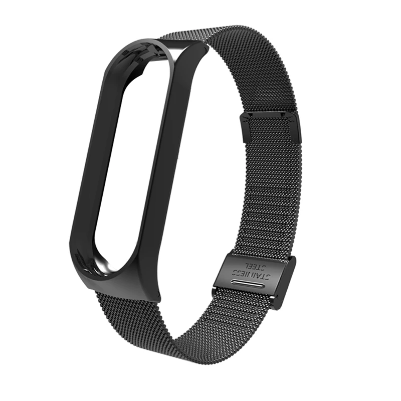 Ремешок mi band 4 из нержавеющей стали для Xiaomi mi band 3 4, умный Браслет, металлический ремешок для часов Xiao mi Band4 mi 4, умные аксессуары