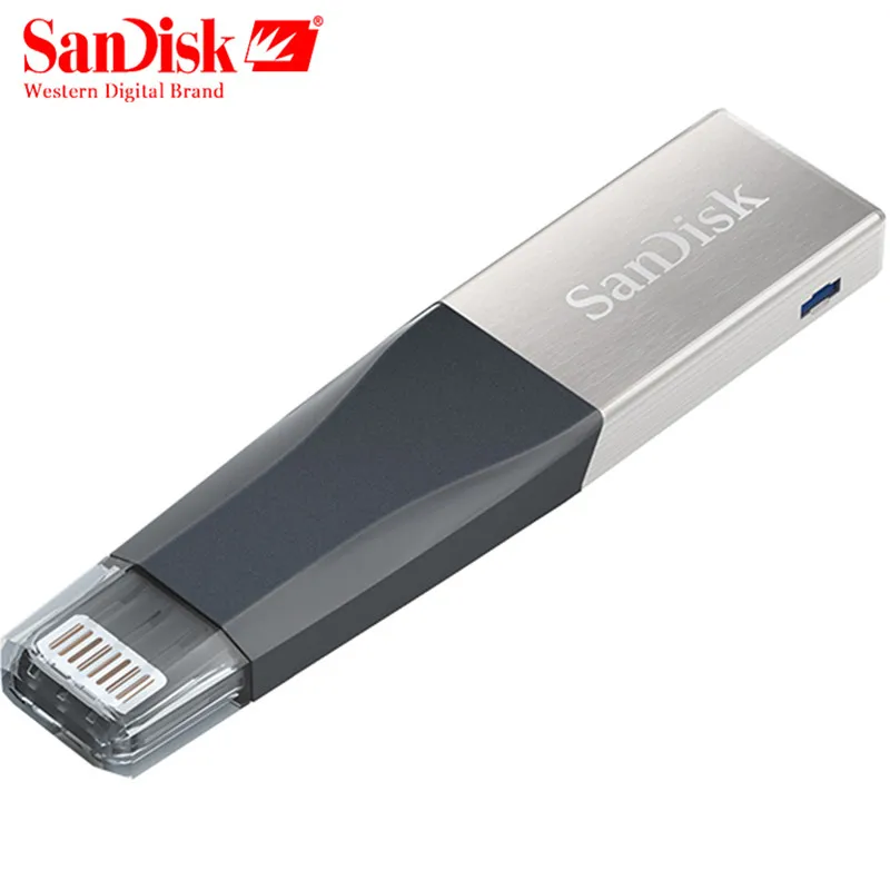 SanDisk usb флэш накопитель 16 ГБ 32 mfi контроллеров USB 3.0 OTG 64 128 memory stick 90 МБ/с. флешки для
