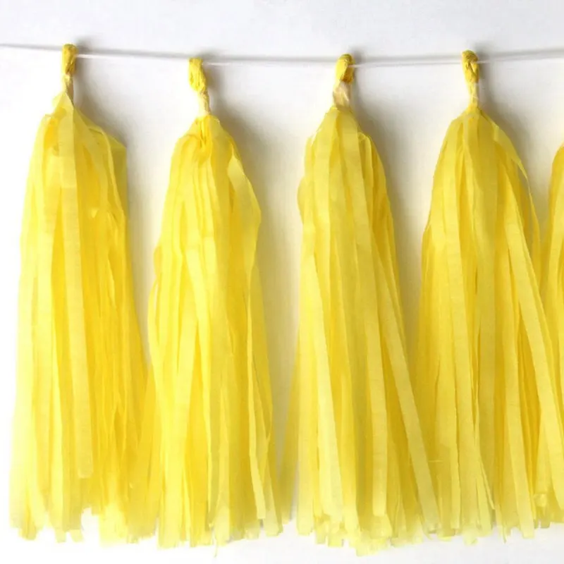 Yellow Huiran/фатиновая юбка-пачка для девочек 15, 25 см, 100 ярдов, расшитая блестками, «рюмочка», «сделай сам», из органзы, для свадьбы, дня рождения, вечеринки, Декор, сувениры для малышей - Цвет: Yellow