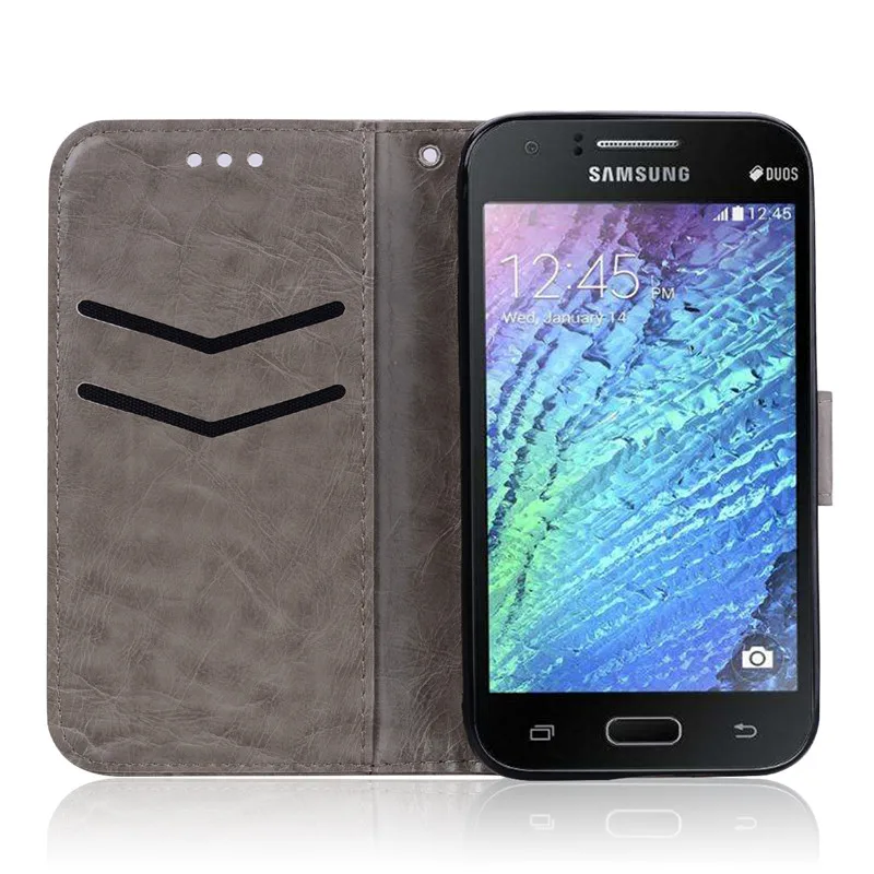 Кожаный флип-чехол для Samsung Galaxy J1 6, мягкий силиконовый чехол-кошелек J120 J120F/ds, флип-чехол для Samsung J1, чехол для телефона