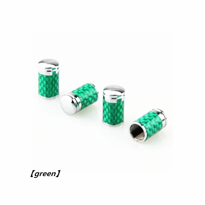 4 шт. углеродного волокна колесо шин Колпачки клапанов кисти для Зарядное