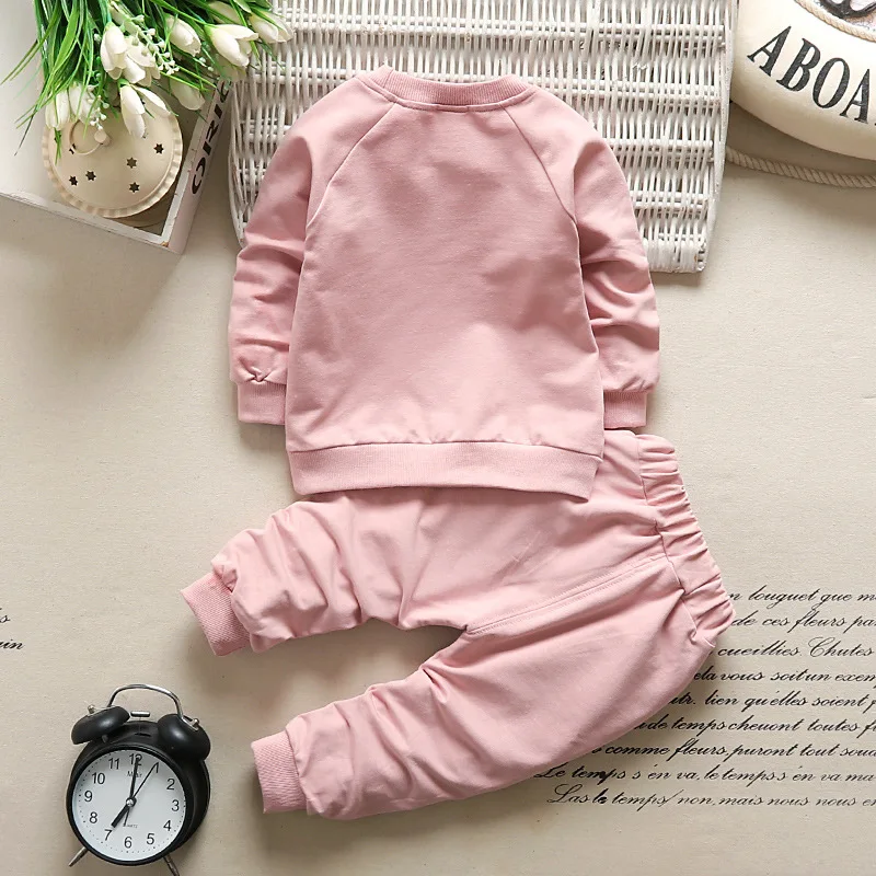 

Children's Suit New Autumn Long-sleeved Baby Boys Girls Set Spring Autumn Children's Casual Cartoon 2pcs Suit Cotton Pants Suit