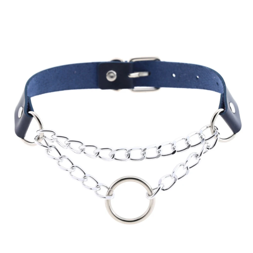 Чистый золотой цвет Harajuku Black Goth Choker Necklace Sexy Pu Leather Punk Rock Collar Bondage Choker Gothic Jewelry Party Necklace Accessories - Окраска металла: Чистый золотой цвет