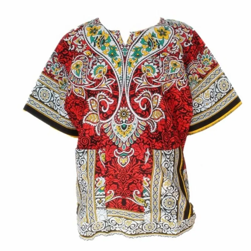 Mr Hunkle Топ Dashiki рубашка для женщин в винтажном стиле футболка с традиционным