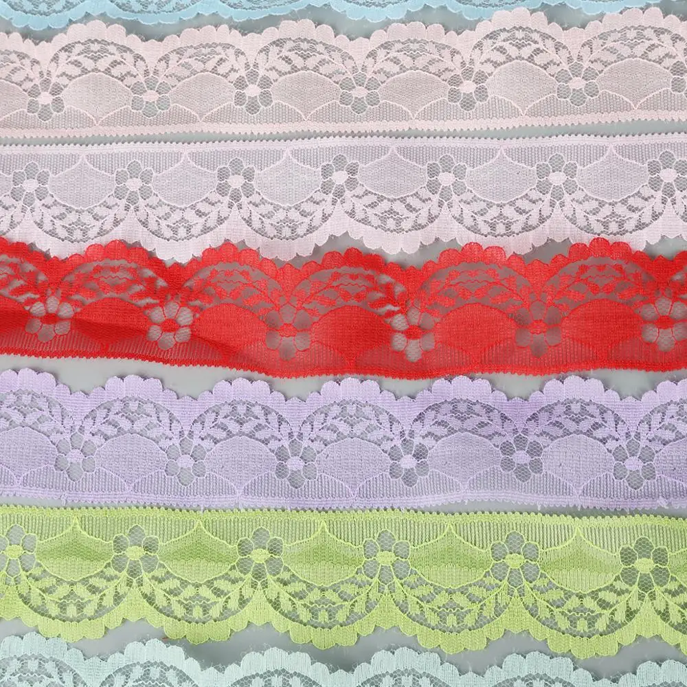 5 Yards/Lot High Quality Beautiful Lace Ribbon Tape 40MM Trim DIY Embroidered For Sewing Decoration african lace fabric | Дом и сад