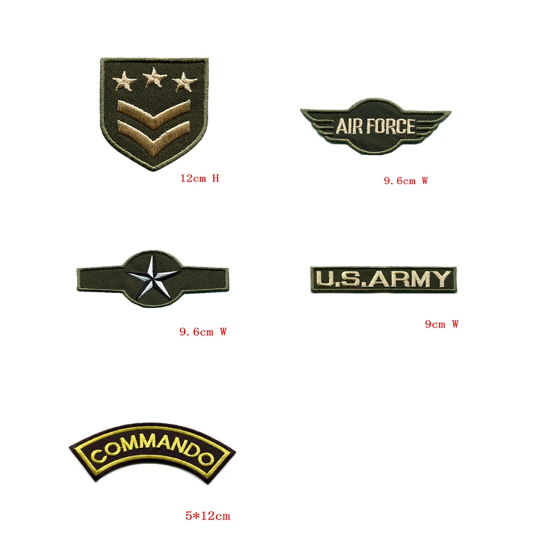 Нашивка с вышивкой в стиле милитари для одежды Набор наклеек военно-морского