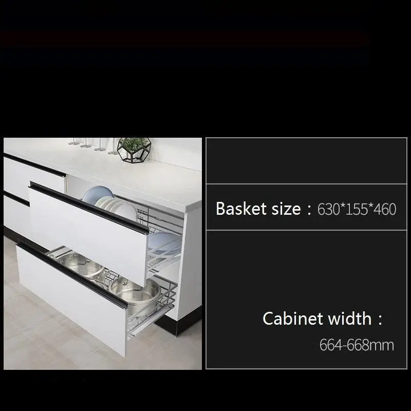 MODEL K Malzemeleri Keuken Organizadores Para Armario De Cosina органайзер для кухни из нержавеющей стали Cocina корзина для хранения кухонного шкафа - Цвет: MODEL K