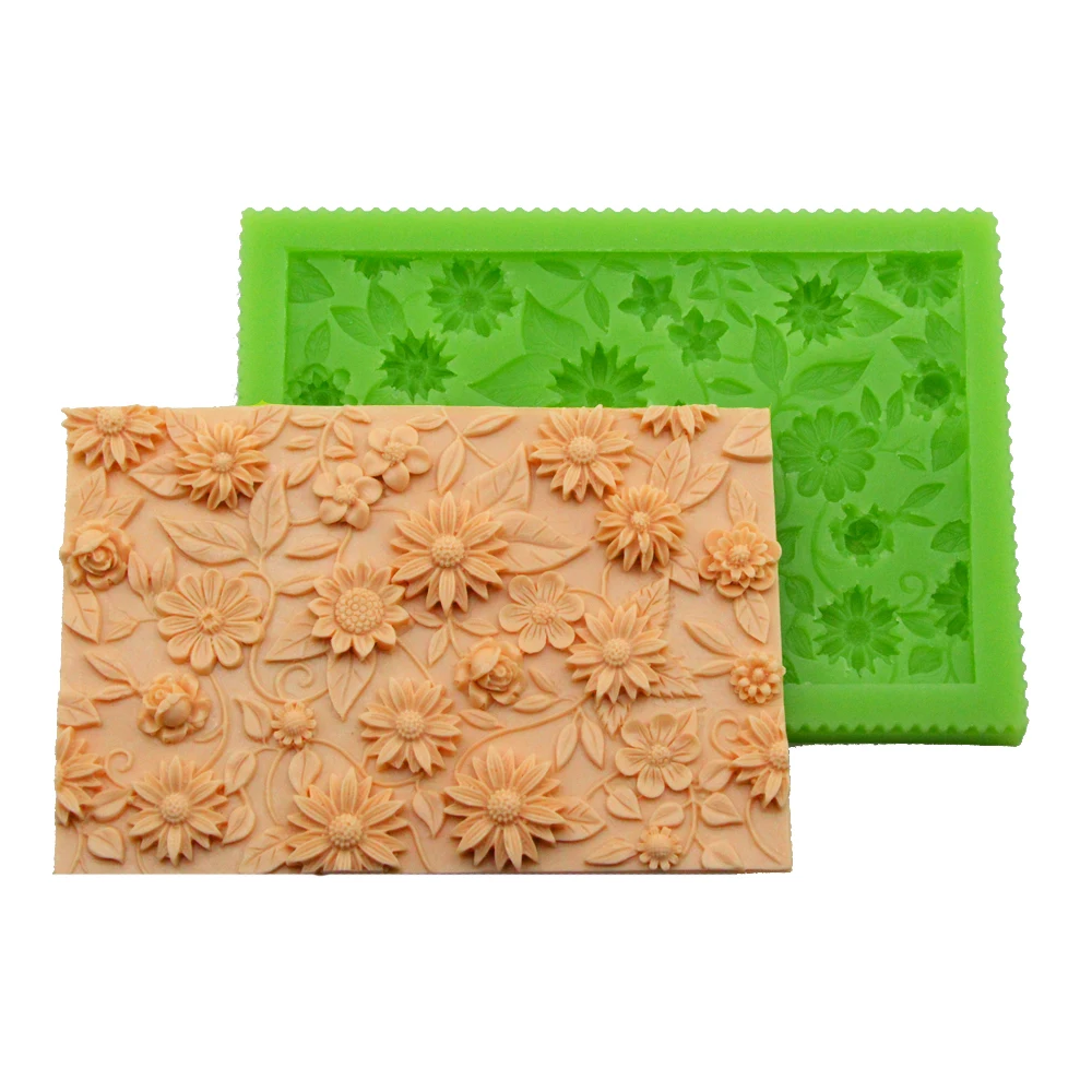 Форма для свадебного торта с цветочным узором силиконовая форма украшения