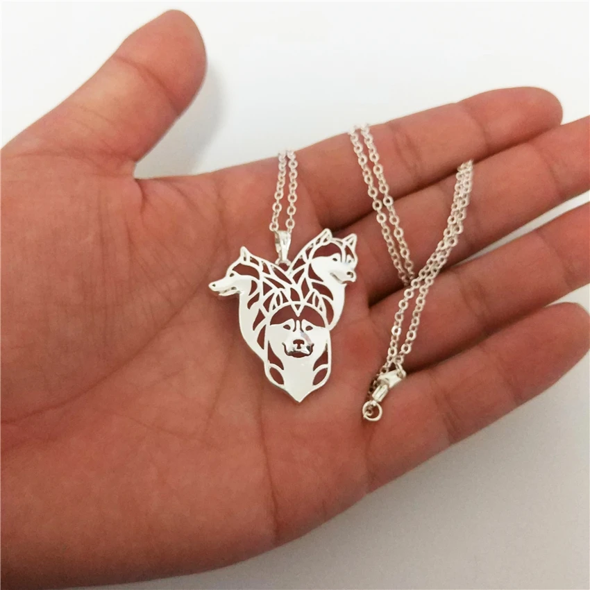 LPHZQH модное ожерелье в стиле бохо Чи с рисунком из мультфильма Сибирская Хаски