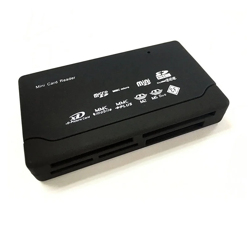 Универсальный считыватель карт памяти SD SDHC Mini Micro M2 MMC TF CF MS кардридер micro uSB кабель
