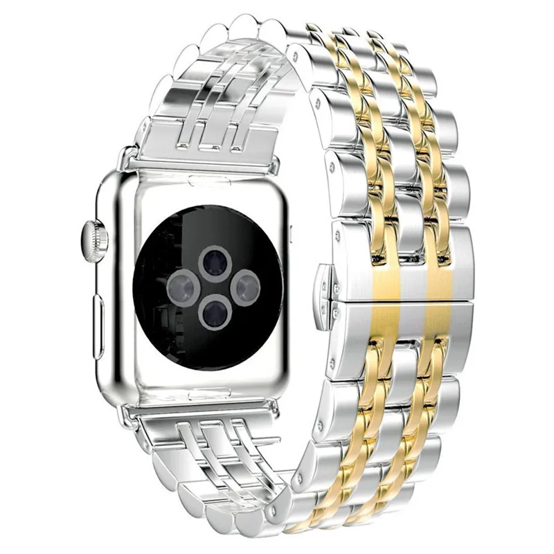 Ремешок из нержавеющей стали для Apple Watch Band модный металлический сменный Браслет