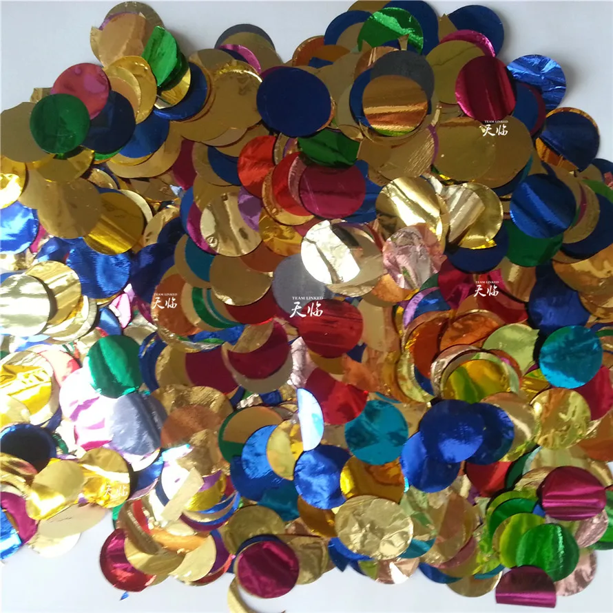 20 кг/лот круглая бумага из майлара с конфетти для фотографий/свадьбы