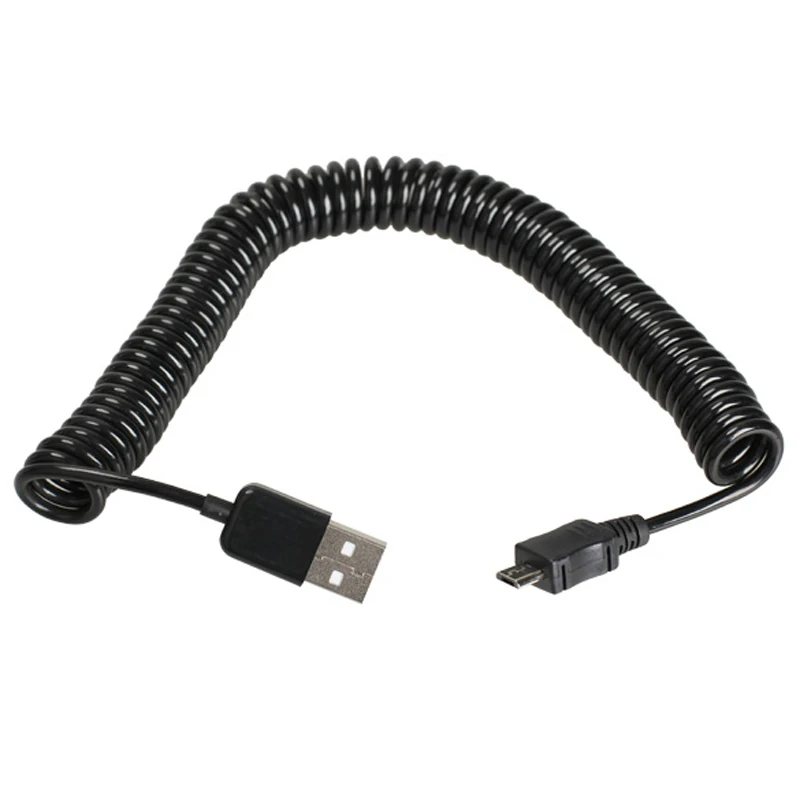 Спиральный Кабель USB 2 0 A для Micro B 5Pin адаптер пружинный кабель высокого качества|usb