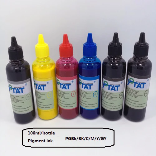 YOTAT 6*100 мл пигментные чернила для Canon PGI 220 CLI 221 520 521 125 126 225 226 425|Наборы заправки