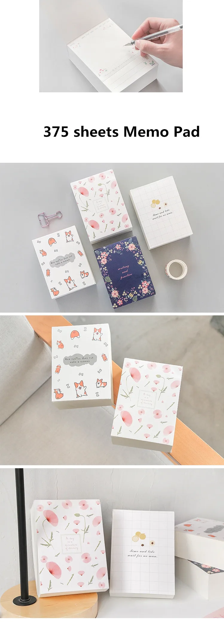 Sharkbang Kawaii 375 листов блокнот для заметок ежедневник еженедельник блокнот Libretas Papelaria школьные канцелярские принадлежности