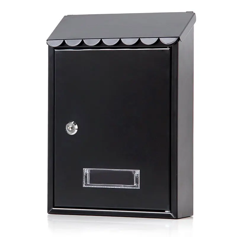 key lock 12 дюймов ментальный кодовый замок винтажный Drop Letterbox Настенный навесной замок почтовый ящик с ключами ящик для газет - Цвет: key lock