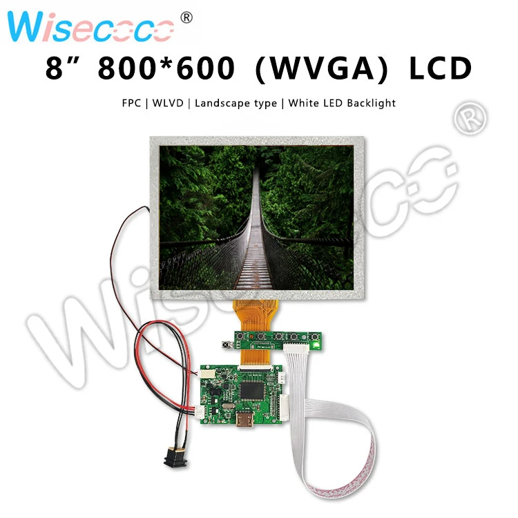 8,0 дюймовый lcd TFT lcd 800x600 Высокое Разрешение HDMI ttl 50pin с контрольной платой драйвера