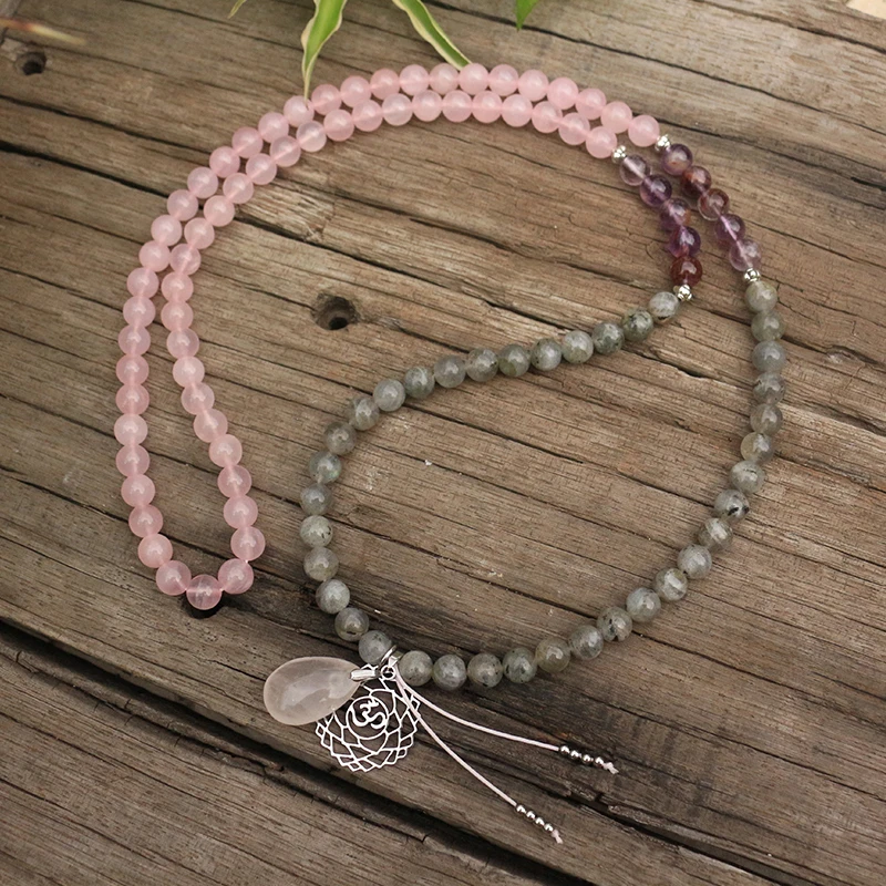 8 мм бусы из натурального камня аметист пижамы с принтом призрак лабрадорит чакра