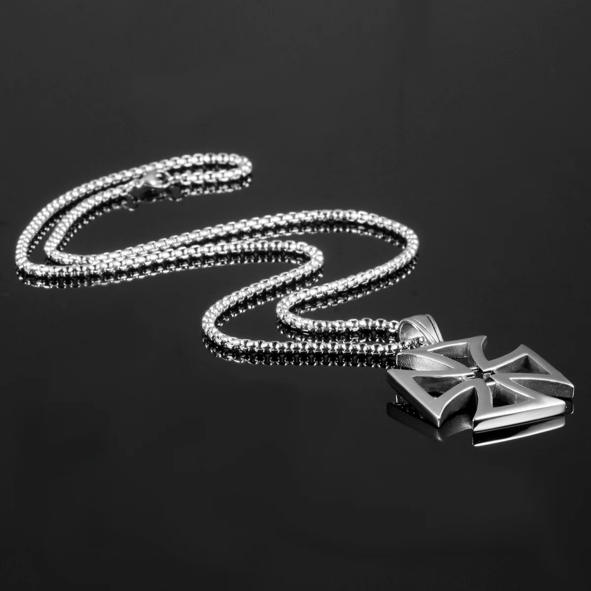 Новый полый стальной titanium ожерелье мужской крест кулон ювелирные изделия