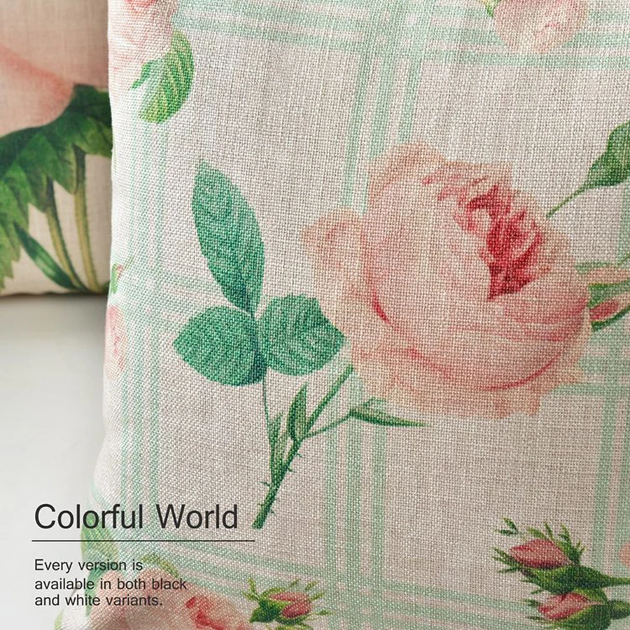 Европейская деревенская Цветочная Подушка с цветами подушка для украшения дома