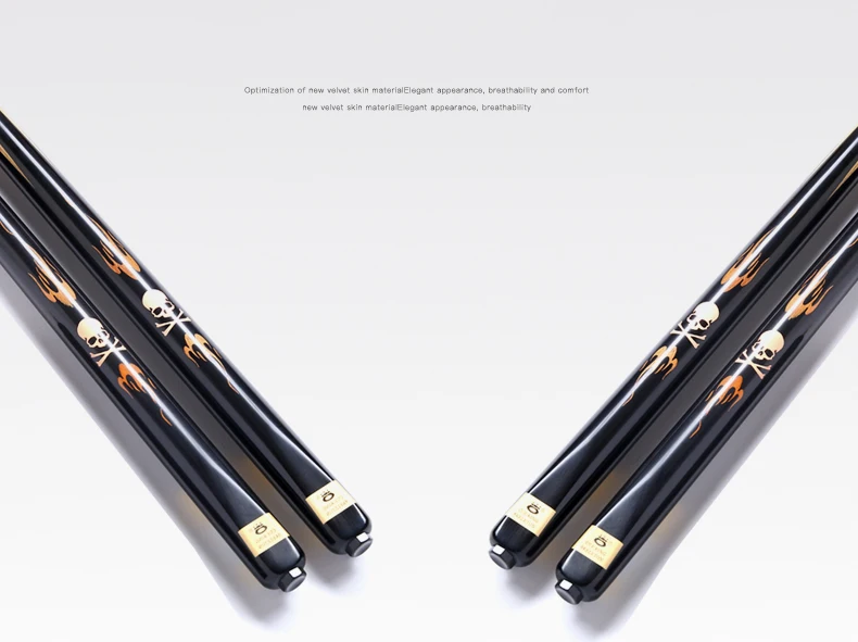 O'MIN SKELETON All Handmade One Piece Snooker Cue 3/4 Kit with Case Extension 10mm Tip High-end Stick |