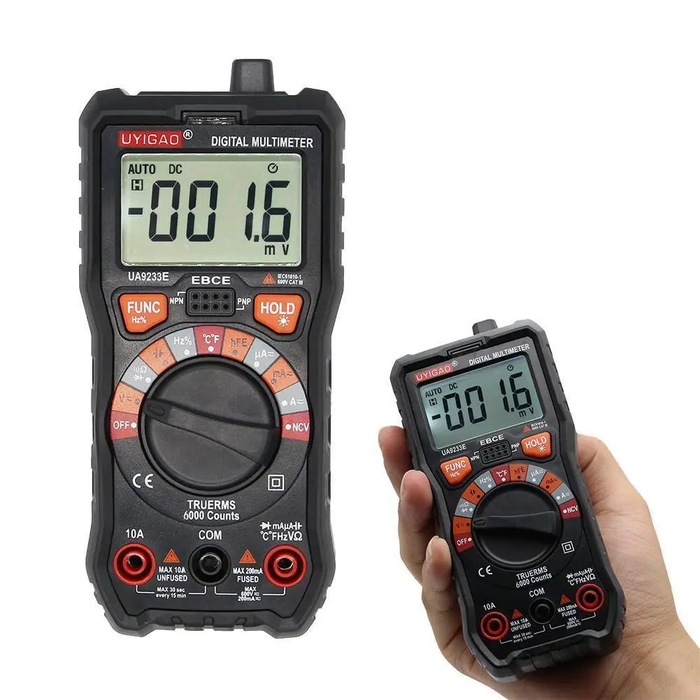 Удобный цифровой мультиметр с ЖК-дисплеем четкий Вольтметр для чтения Амперметр