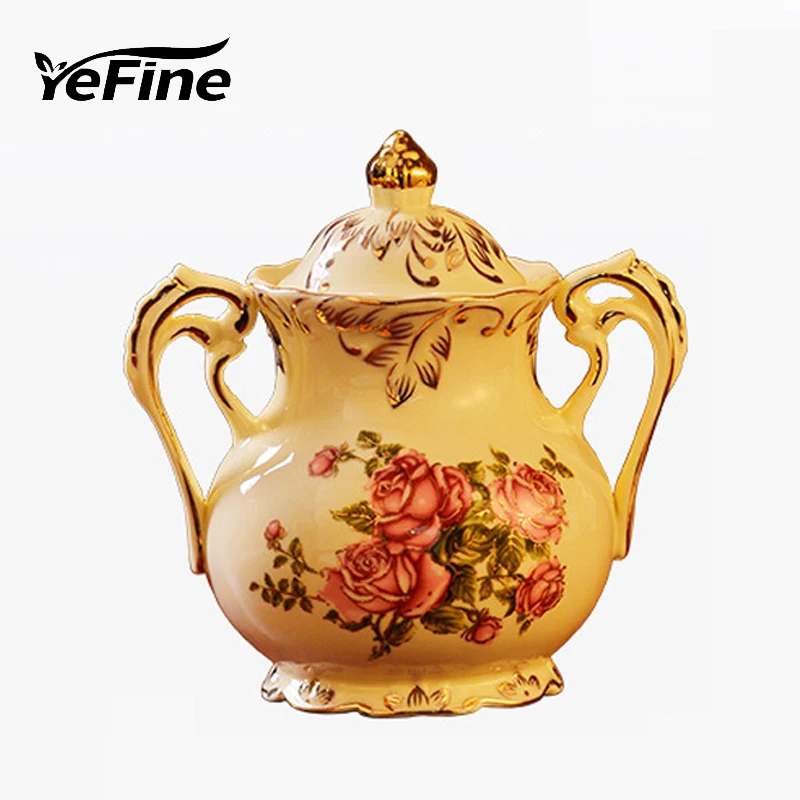 YeFine фарфоровая сахарница цвета слоновой кости керамический молочный кувшин