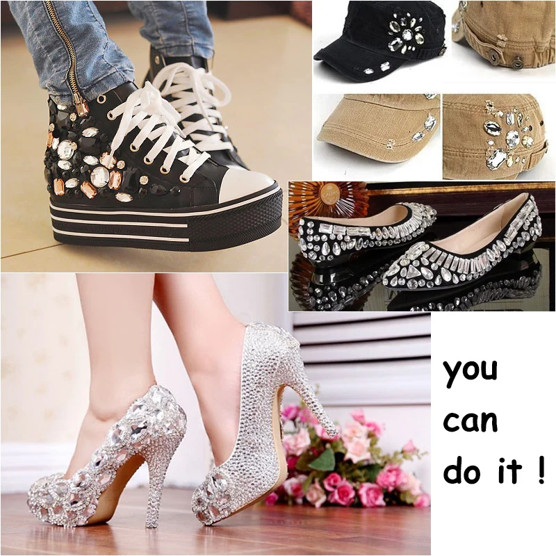 6*10 мм прозрачный кристалл АВ для шитья Стразы в виде капли плоские стразы