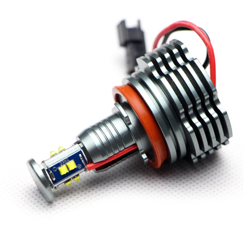 Rockeybright canbus 12 в 80 Вт h8 СВЕТОДИОДНАЯ Лампа ангельские глазки кольцевые