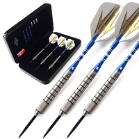 cuesoul tungsten steel tip darts with 28 grams 90 tungsten barrels black case blue shaft