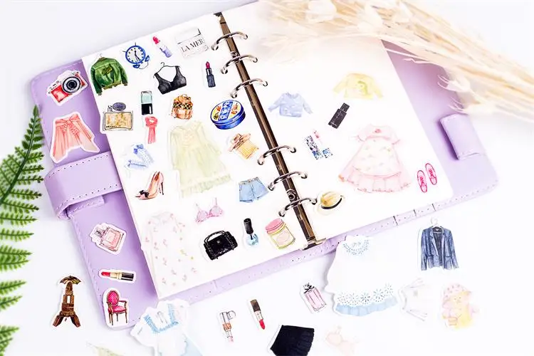 

248pcs Creative cute self-made Girl dress ocean dress clothing girl jewelry DIY craft photo albums Waterproof scrapbooking