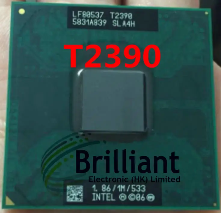 Процессор intel Pentium Dual Core T2390 1,86 ГГц, процессоры для ноутбуков, процессоры для ноутбуков, процессоры с разъемом P 478 pin, компьютер