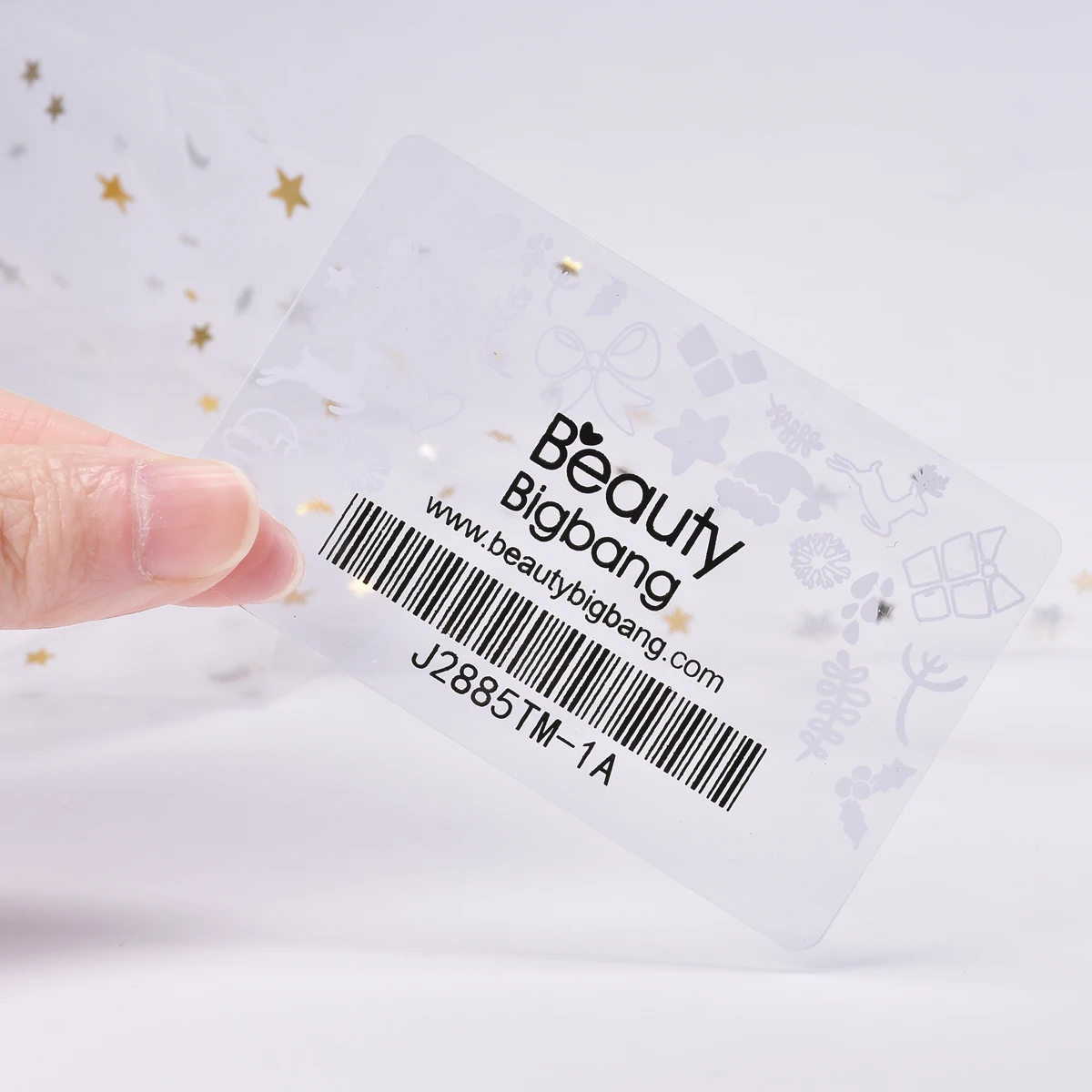 BeautyBigBang, 1 набор, пластиковая силиконовая двойная головка для ногтей, штамп+ скребок, прозрачная Желейная ручка для дизайна ногтей, штамповочная пластина