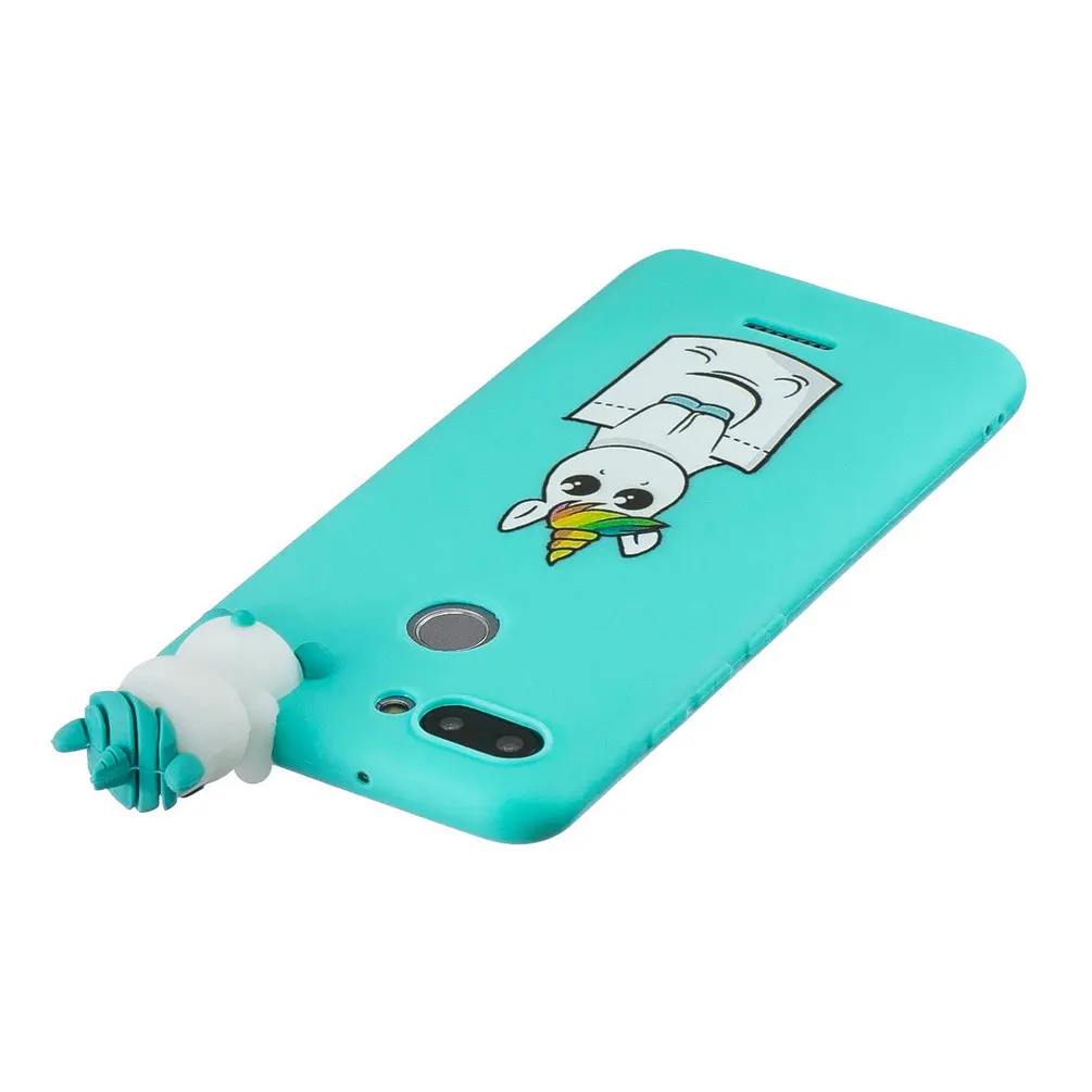 Силиконовый 3D чехол для Xiaomi Redmi 6 6A мягкий с единорогом свиньей пандой котом милый