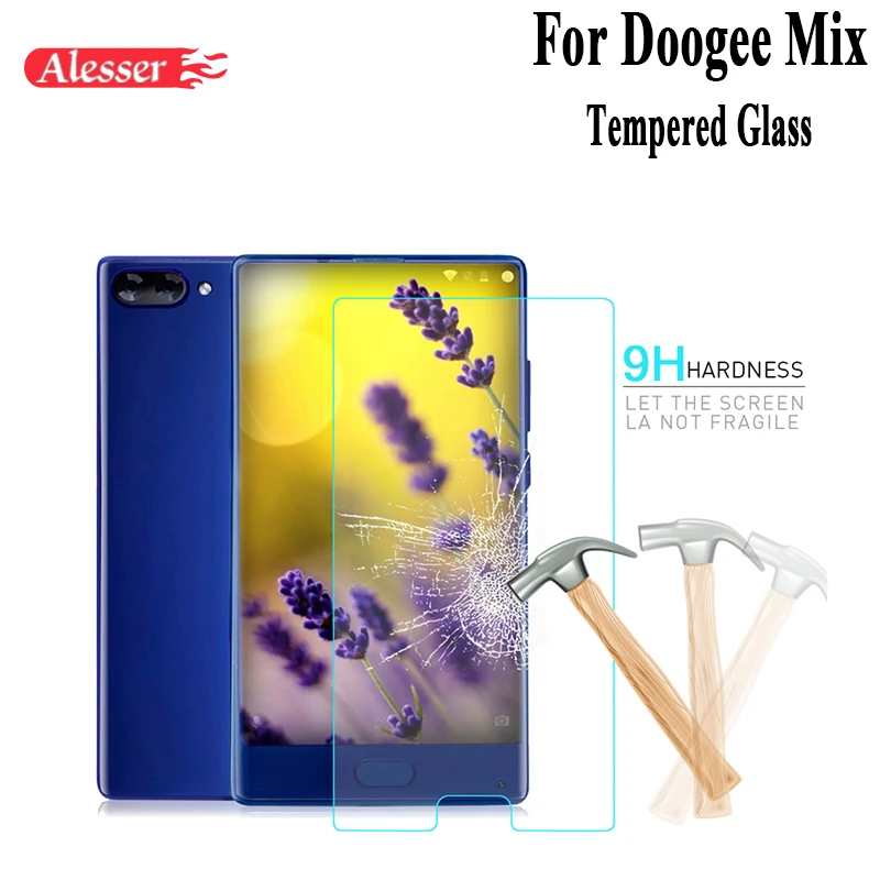 Alesser Для Doogee Mix Premium Закаленное стекло пленка устойчивая к царапинам Защитная