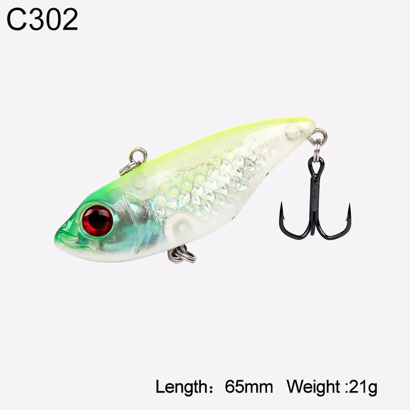 3512-6.5cm-21g-C302 Kingdom VIB тонущие рыболовные наживки, вибрационные искусственные жесткие приманки 50 мм 65 мм, воблеры для зимней подледной соли, рыболовные снасти, воблеры - Цвет: 3512-6.5cm-21g-C302