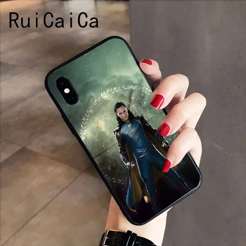 RuiCaiCa Marvel Hero Loki Luxury Unique Design PhoneCase for iPhone 8 7 6 6S 6Plus 5 5S SE XR X XS MAX Coque Shell | Мобильные