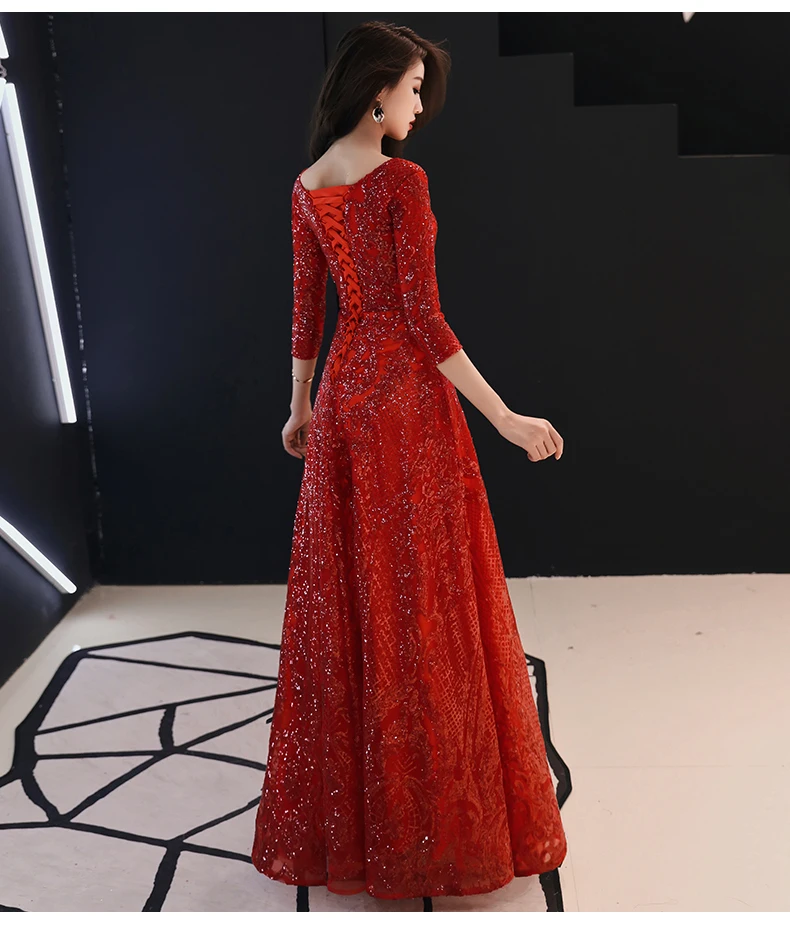 TITOTATO, красное женское платье, кружевное, vestido de festa Longo Formatura, платье в пол, вечернее, сексуальное платье, Sukienki Na Wesele Damskie