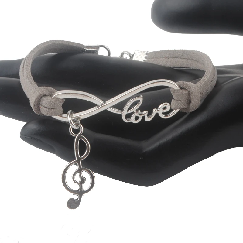 Новые модные ювелирные изделия браслет Бесконечность птица знак мира Клевер